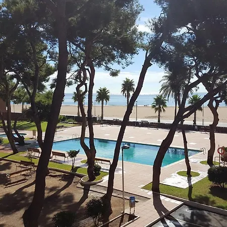 Apartment At125 Els Pins, Con Piscina En 1ra Linea De La Playa